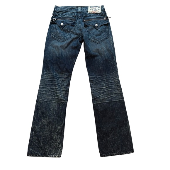 True Religion Straight w/Flaps Zipper Pocket
Ripped Jeans, Sz 30 Waist - Picture 4 of 16